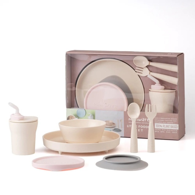 Set diversificare hrana bebelusi miniware little foodie, 100% din materiale