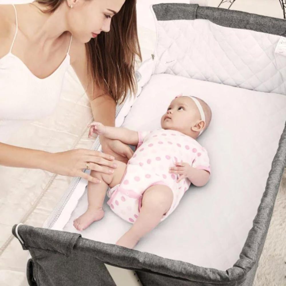 Patut co-sleeper 2 in 1 together grey babygo