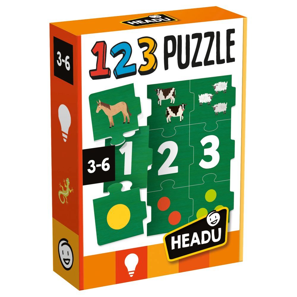 Puzzle educativ headu - sa invatam numerele de la 1 la 9