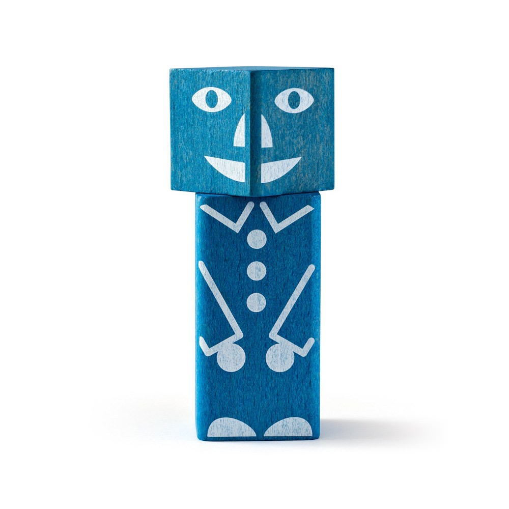 Set cuburi din lemn cu imprimeu colorat woodyland 26 piese