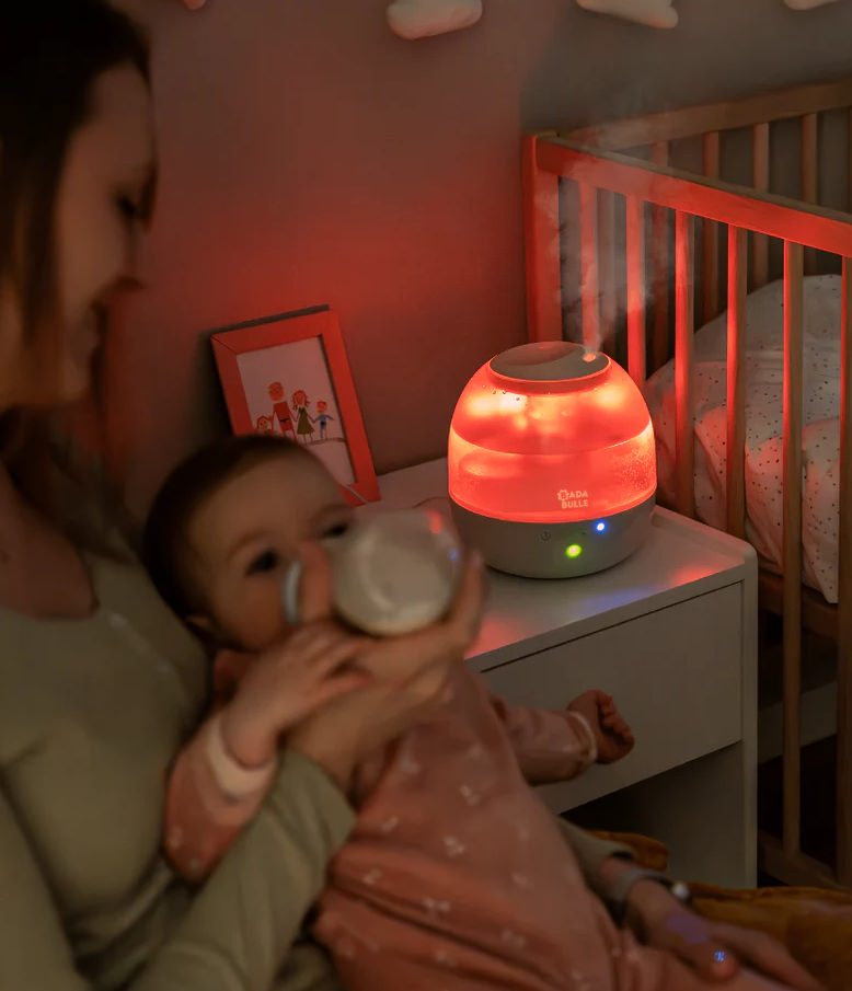 Umidificator si lampa de veghe bubble badabulle