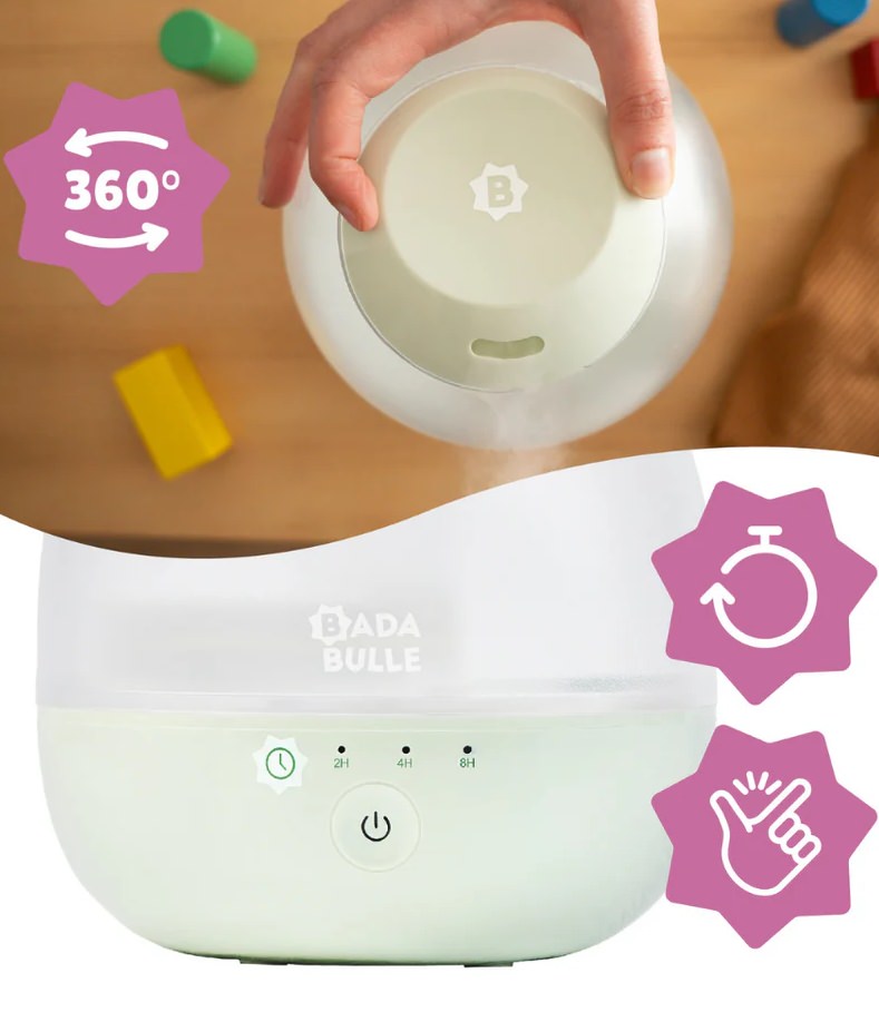 Umidificator si lampa de veghe bubble badabulle
