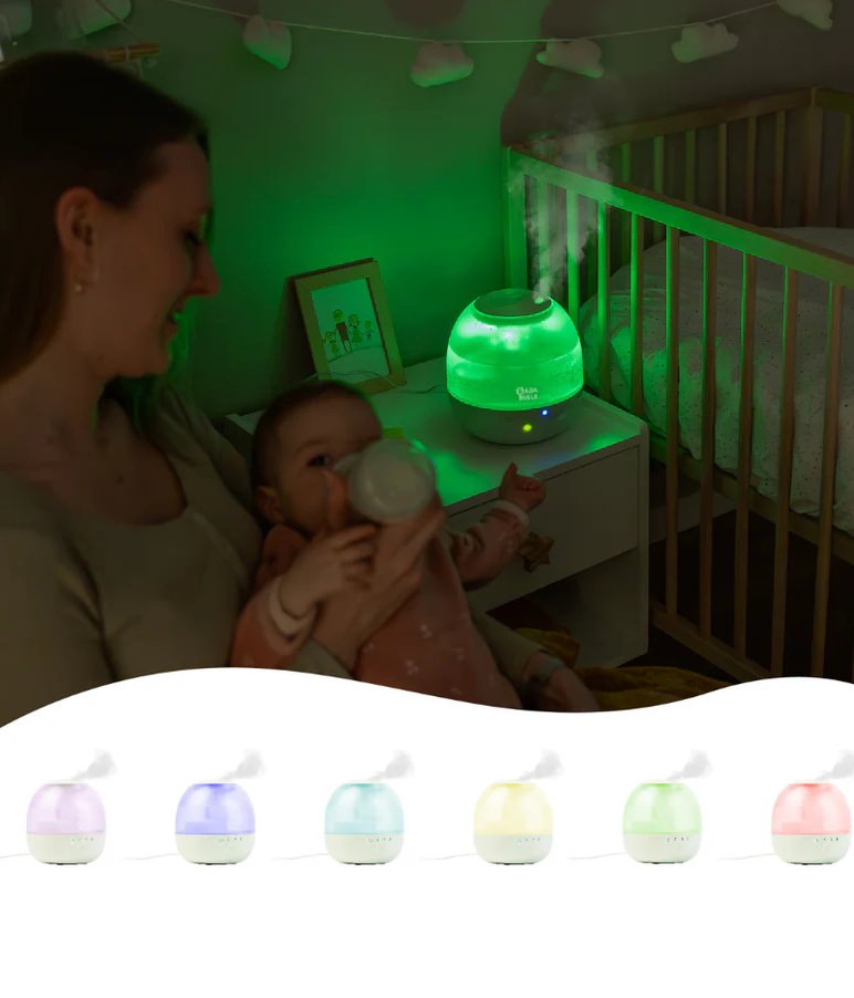 Umidificator si lampa de veghe bubble badabulle