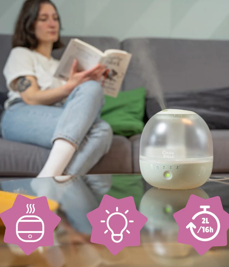 Umidificator si lampa de veghe bubble badabulle