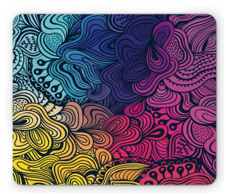 Mousepad multicolor 22x18 cm
