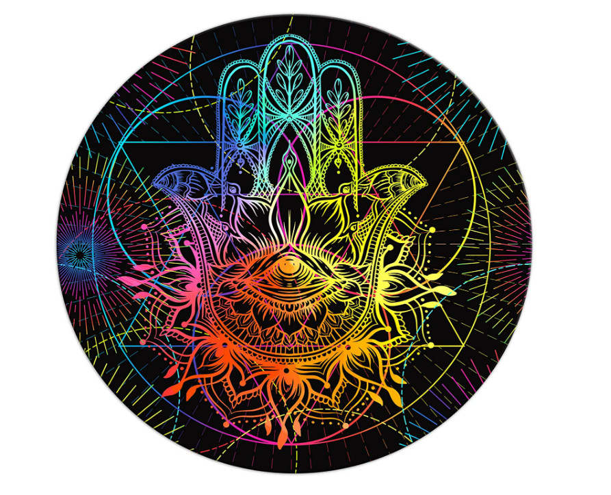 Mousepad colorat multicolor, 20 x 20 cm