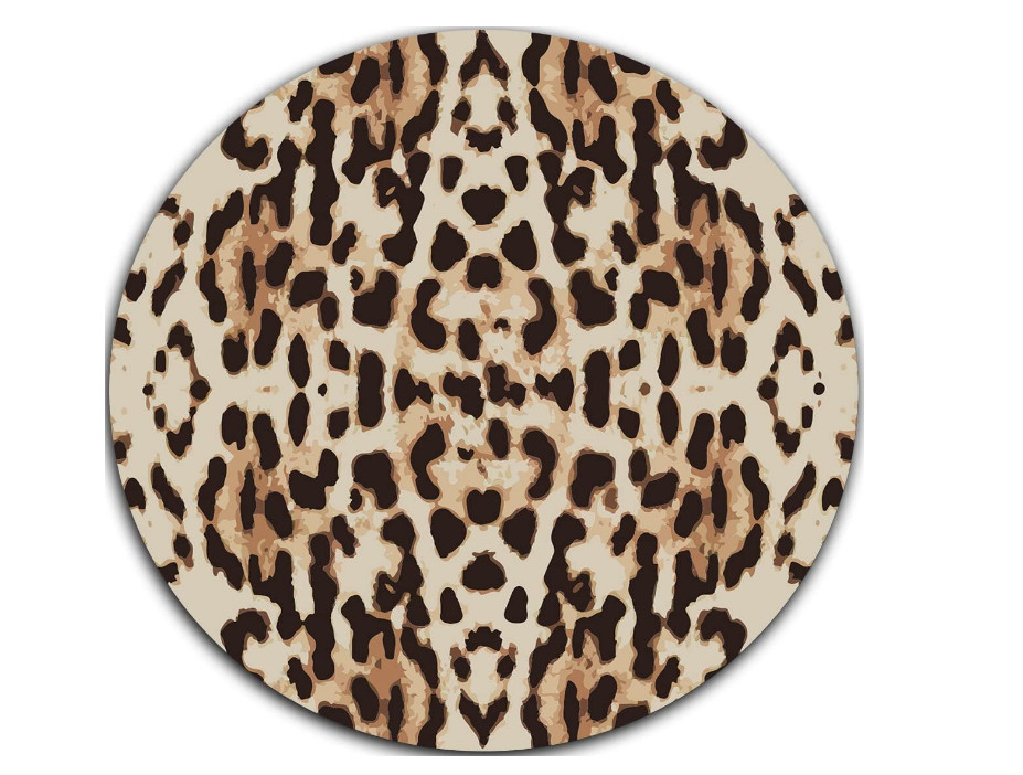 Mousepad leopard 20 x 20 cm