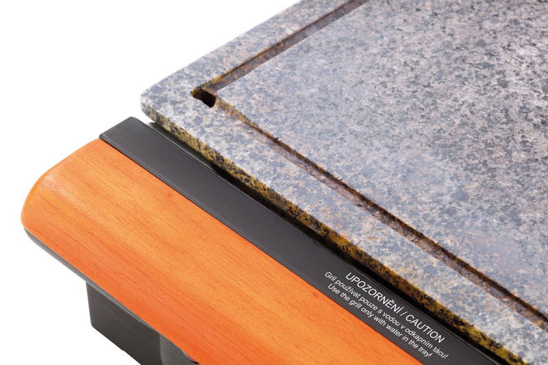 Gratar electric 2 in 1 eta vital 1162, 1300 w, piatra pentru preparare lenta,