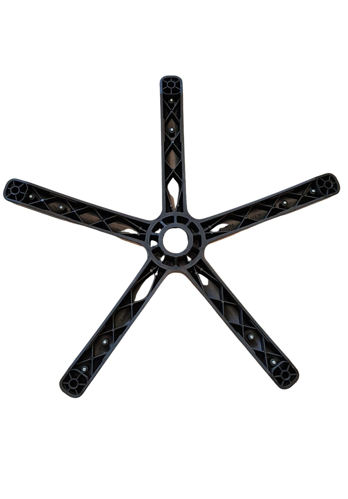 Baza pentru scaun directorial, plastic, neagra, 48 cm