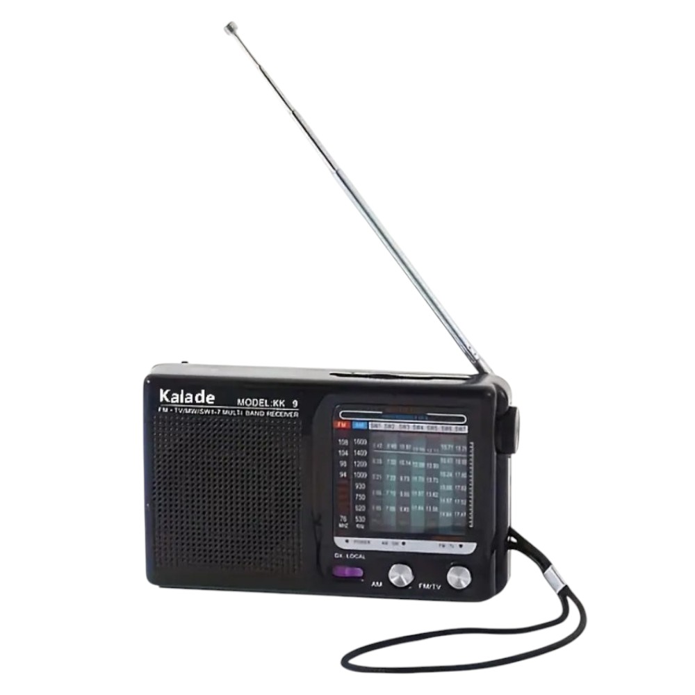 Radio portabil kk9, fm/am/sw, aux