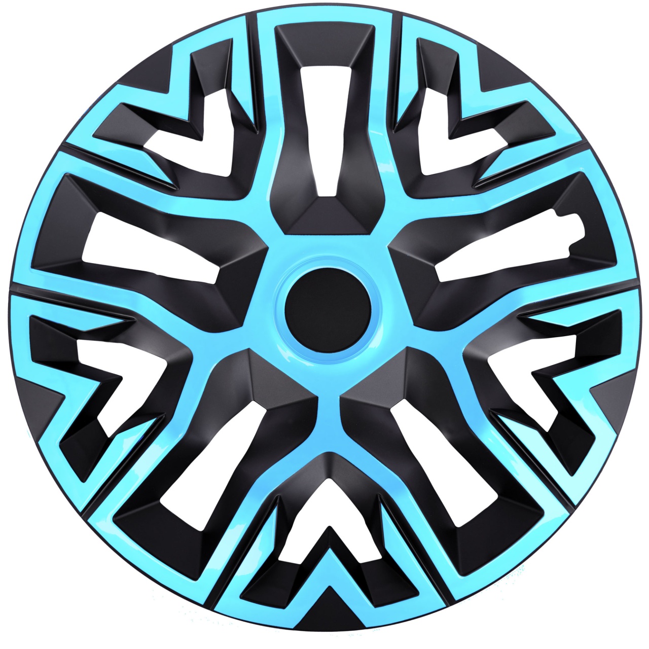 Set 4 capace roti 15 `` best azur-negru, compatibile cu ford