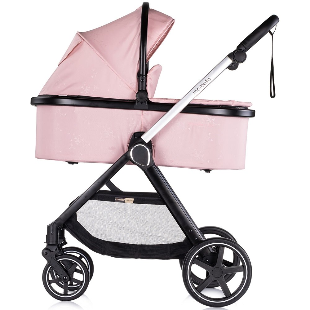 Carucior copii 3 in 1 chipolino marbella pink marshmallow