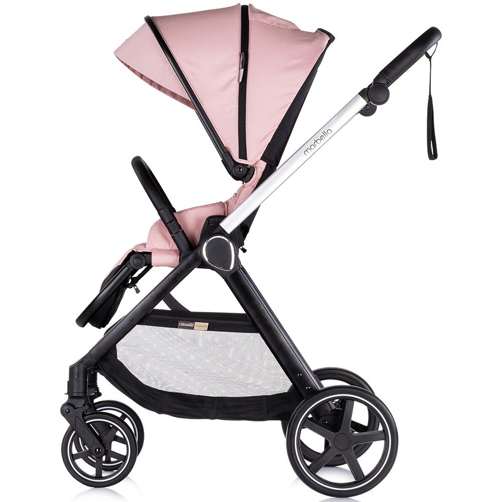 Carucior copii 3 in 1 chipolino marbella pink marshmallow