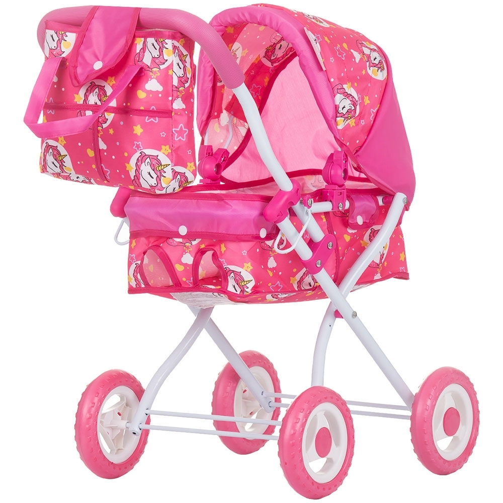 Carucior pentru papusi chipolino emily unicorns