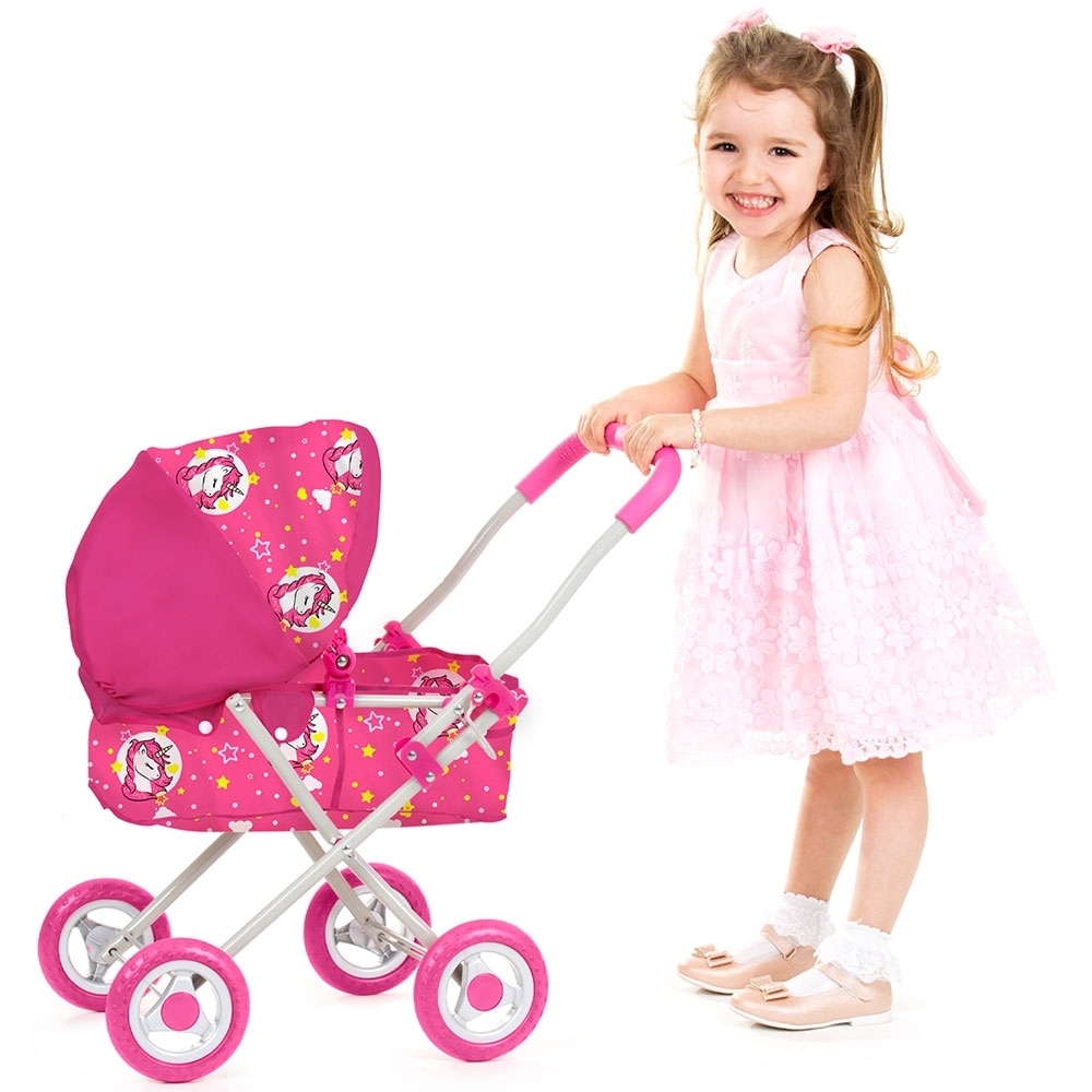Carucior pentru papusi chipolino emily unicorns