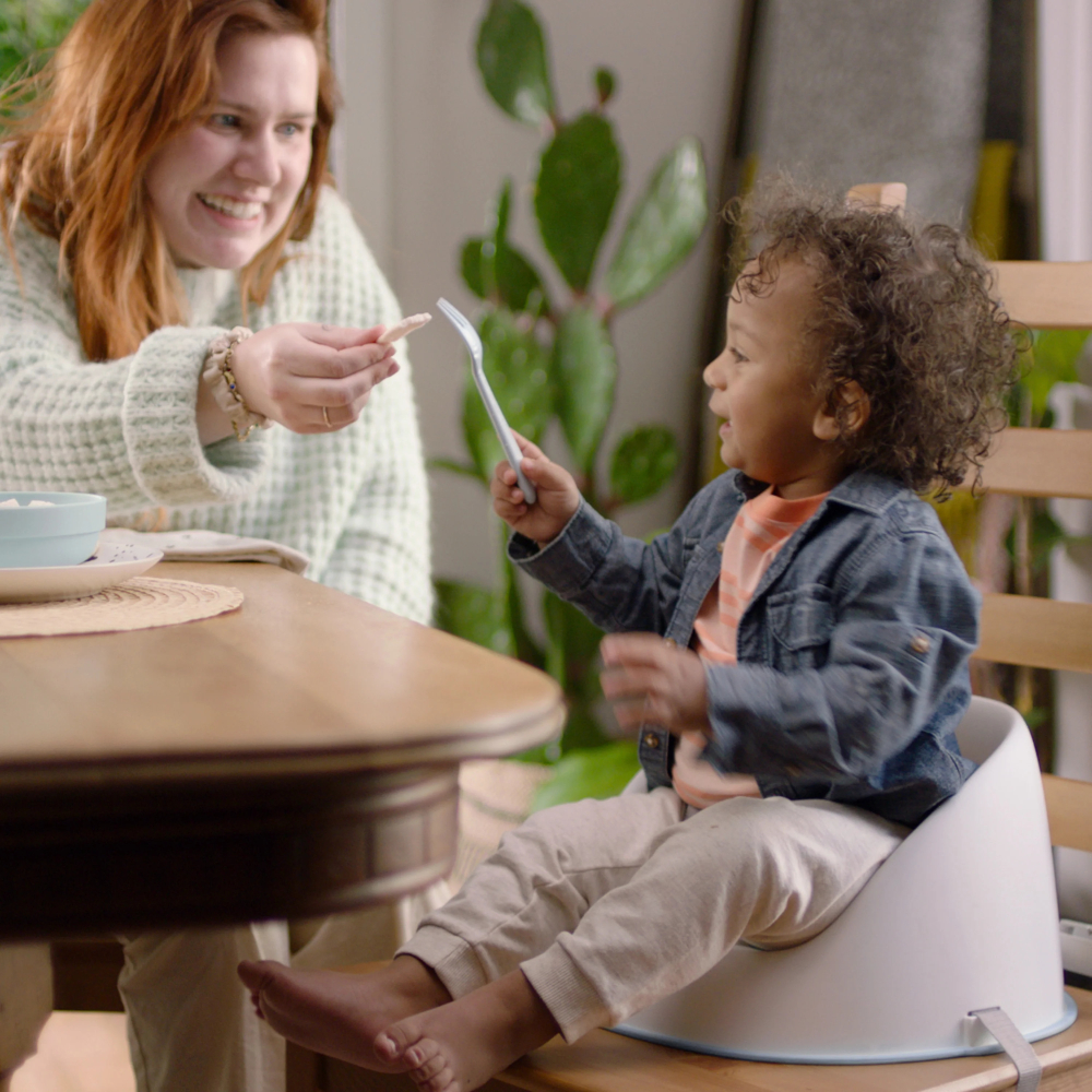 Scaun de masa tip booster ingenuity simplicity seat easy clean gri