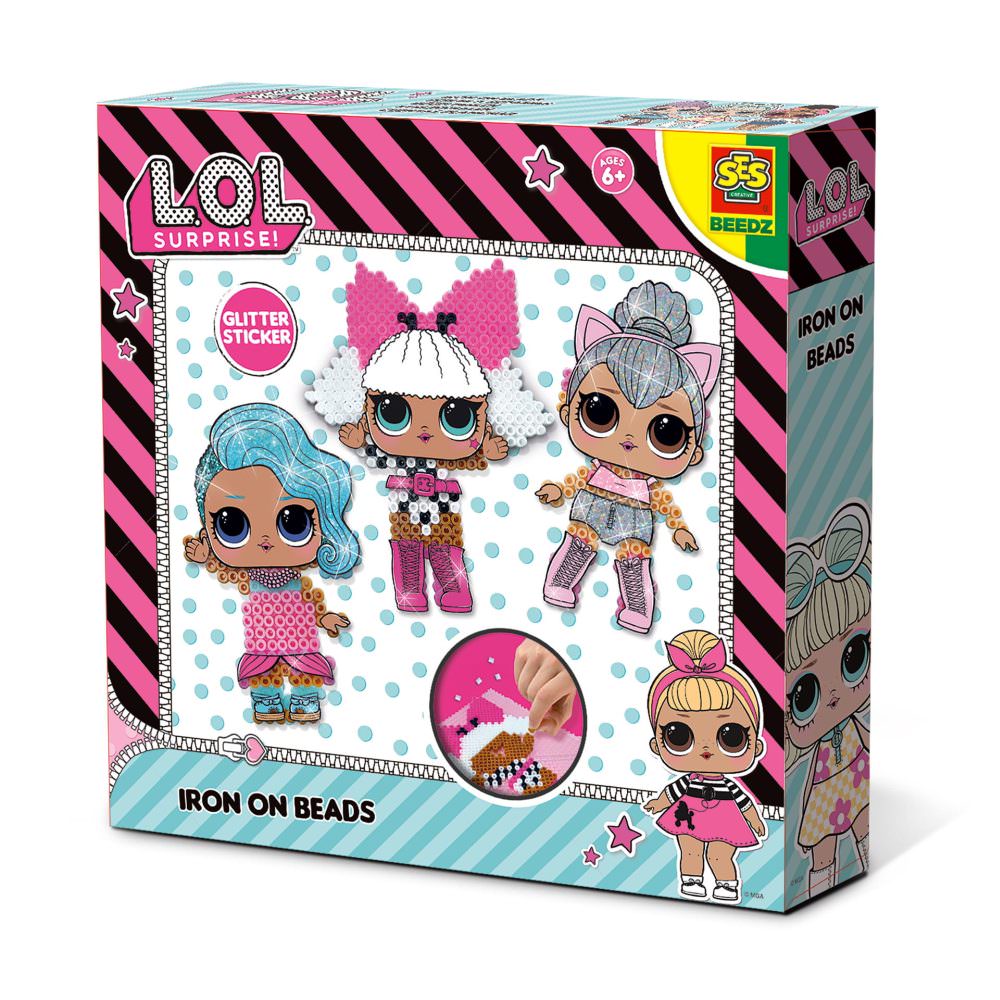 Set creativ 1400 margele de calcat beedz l.o.l.