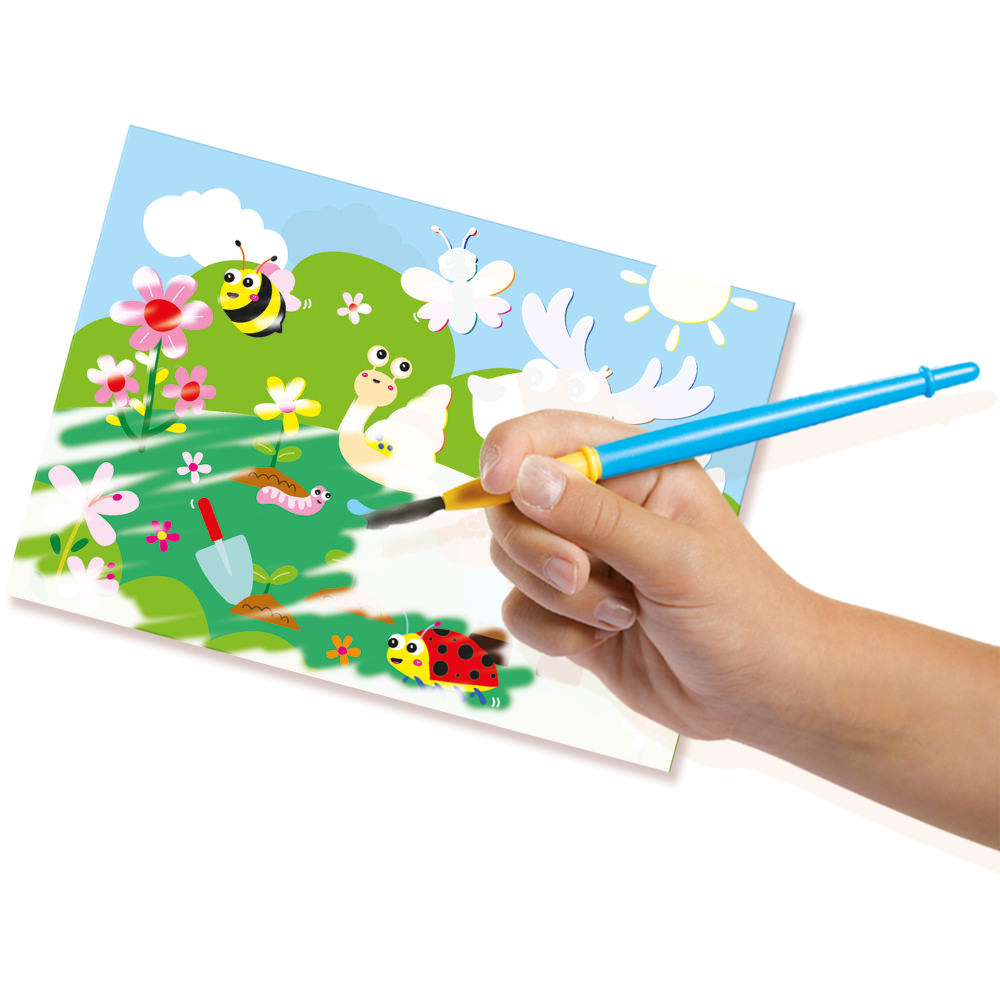 Set pictura cu apa animale, 8 planse, +12 luni