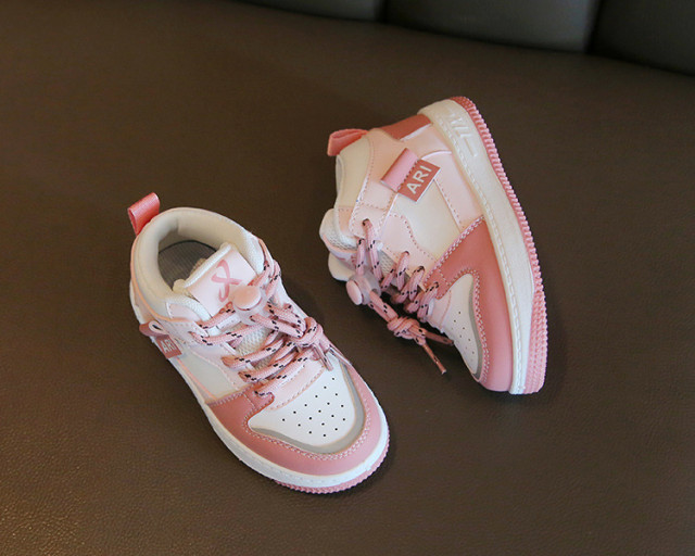 Adidasi albi cu roz pudra si argintiu - ari sport (marime disponibila: marimea