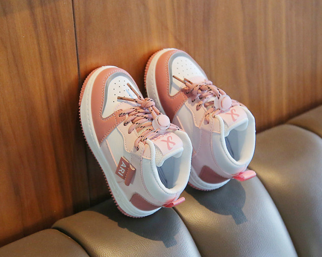 Adidasi albi cu roz pudra si argintiu - ari sport (marime disponibila: marimea