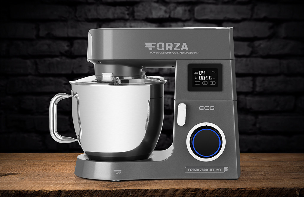 Robot de bucatarie ecg forza 7800 ultimo scuro, 1800 w, 8 litri, lcd, sistem de