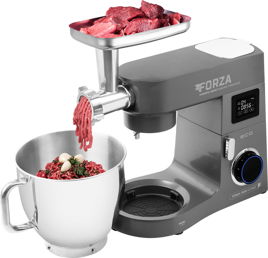 Robot de bucatarie ecg forza 7800 ultimo scuro, 1800 w, 8 litri, lcd, sistem de