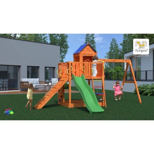 Complex joaca din lemn 7in1 fungoo treehouse