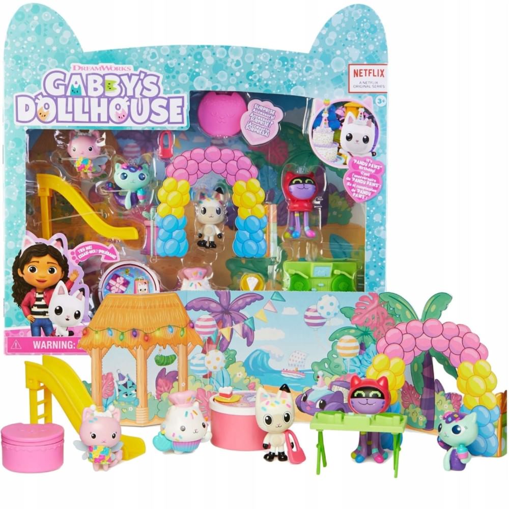 Set de joaca gabby's dollhouse - ziua de nastere a lui pandy paws
