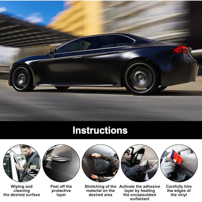 Folie auto pentru colantare integrala, termoplastica, cu tehnologie