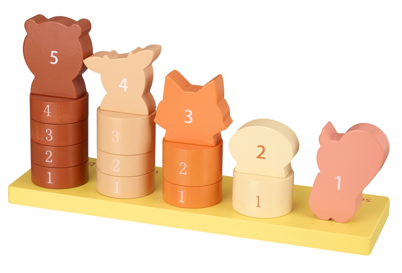 Joc de numarat cu animale, orange tree toys