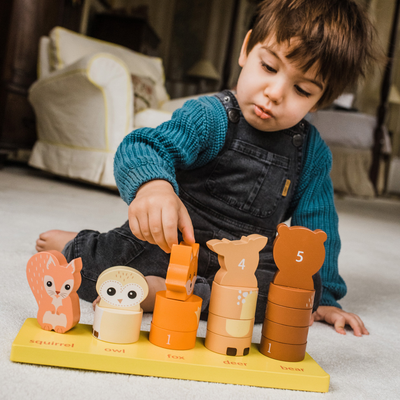 Joc de numarat cu animale, orange tree toys