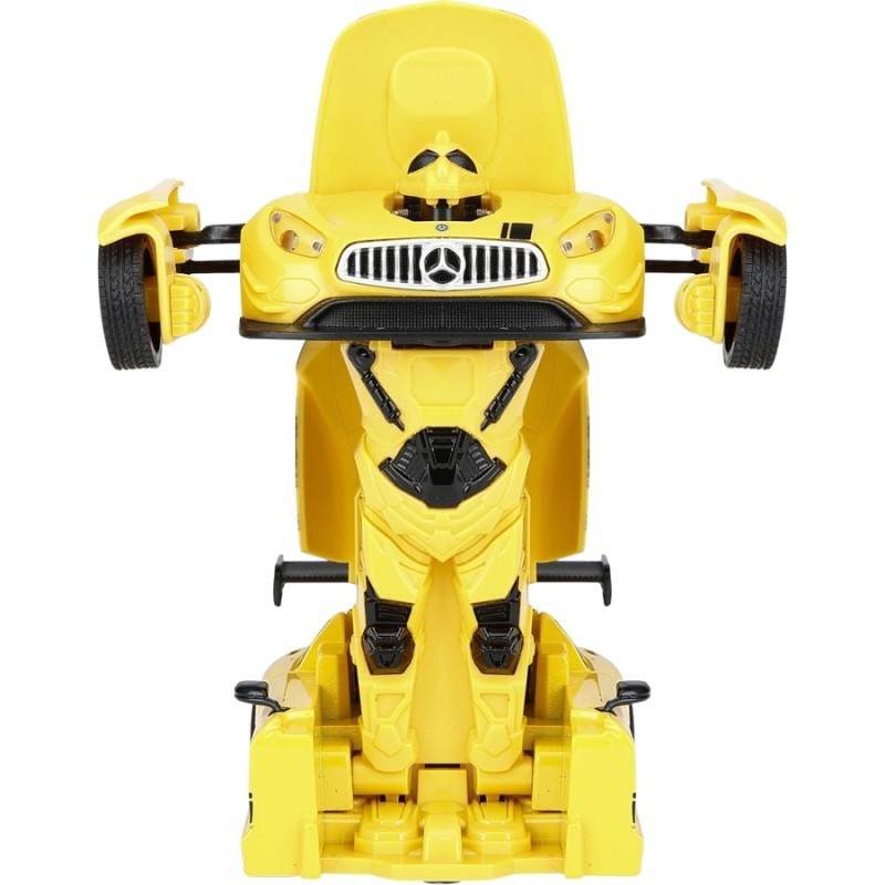 Masinuta metalica convertibila mercedes benz gt3 galbena cu scara 1 la 32