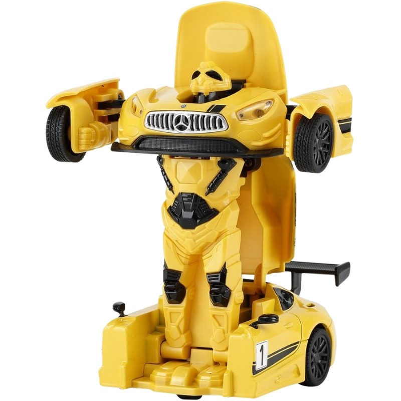 Masinuta metalica convertibila mercedes benz gt3 galbena cu scara 1 la 32