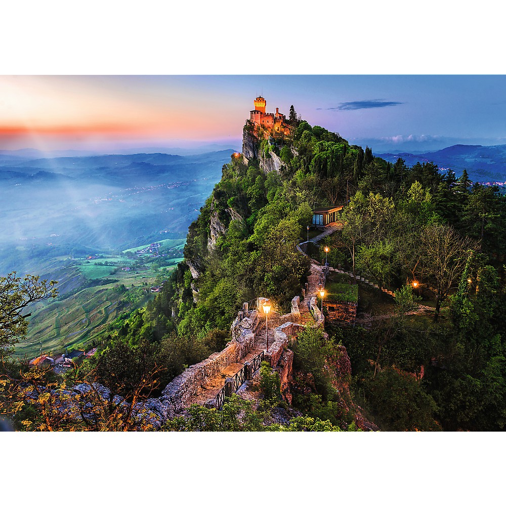 Puzzle trefl 1000 premium plus photo odyssey turnul cesta san marino