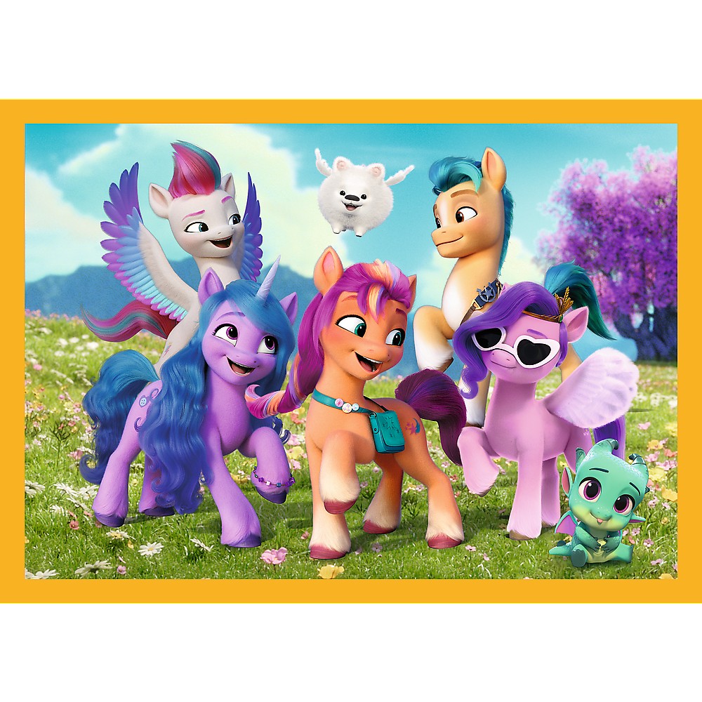 Puzzle trefl 4in1 my little pony sa cunoastem poneii