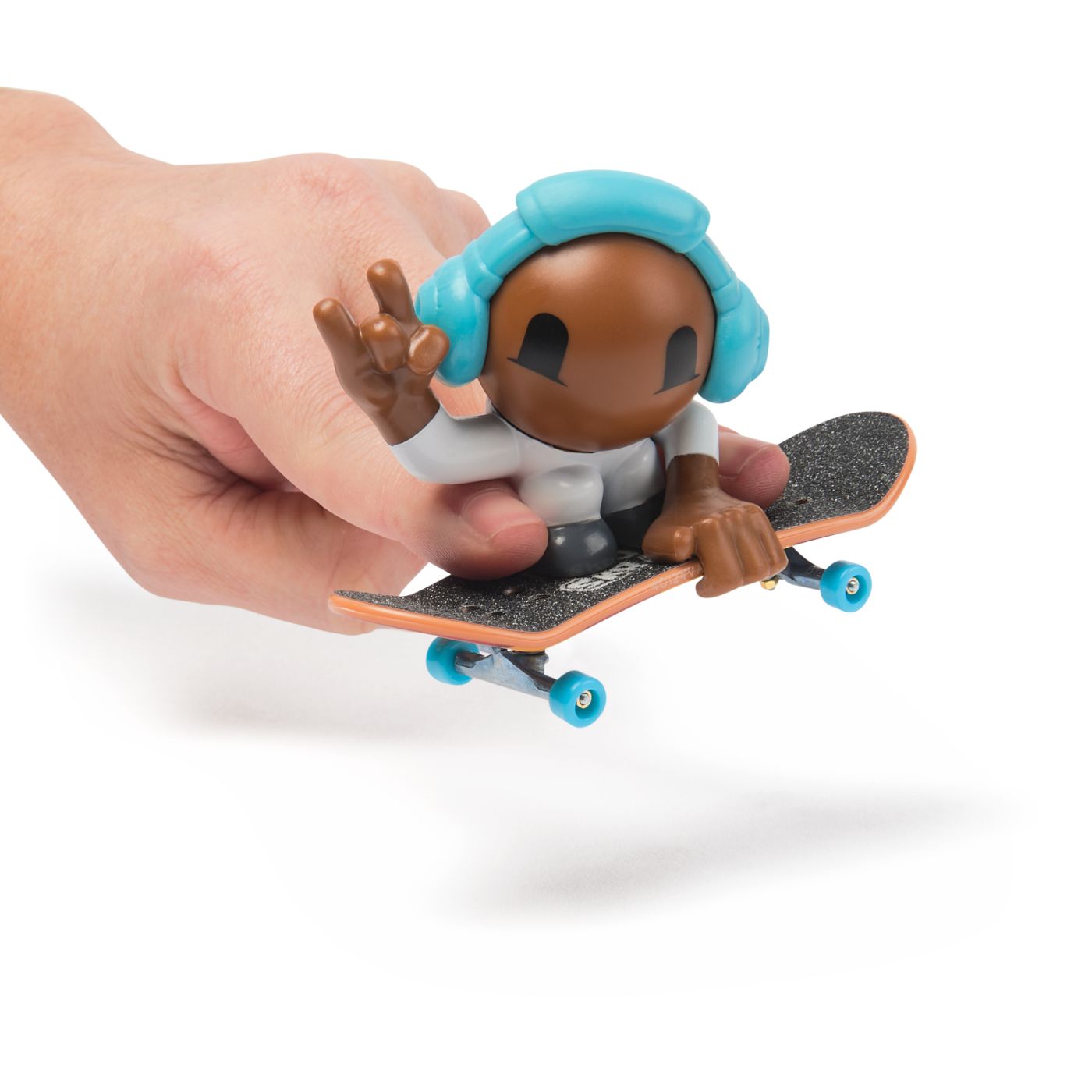 Tech dech sk8 crew pachet placa si figurina 9.6cm casti albastre