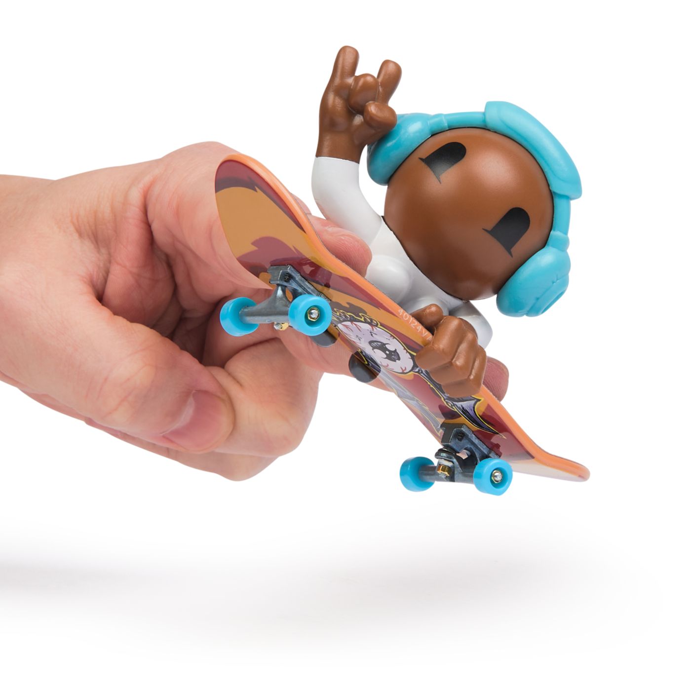 Tech dech sk8 crew pachet placa si figurina 9.6cm casti albastre