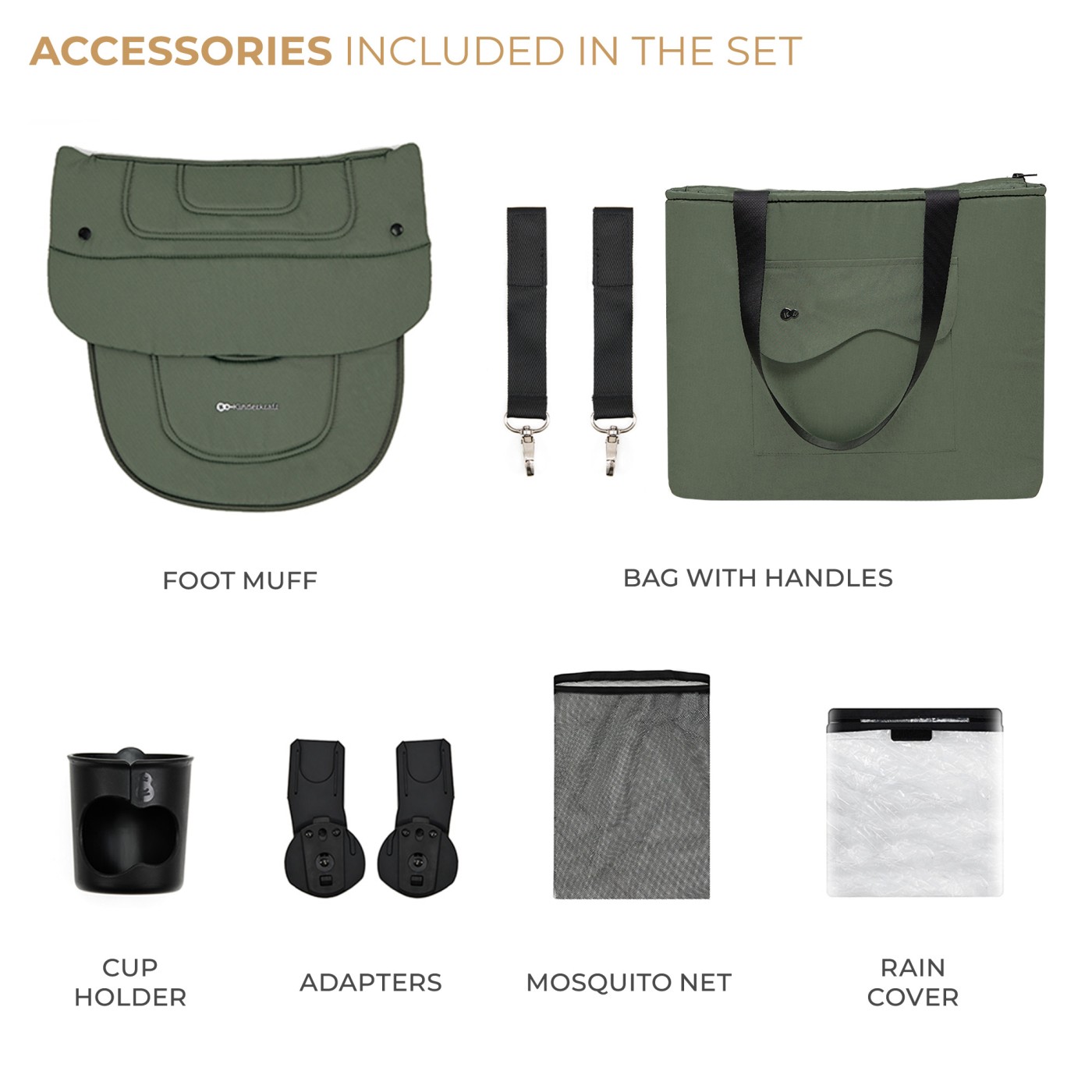 Carucior kinderkraft yoxi 3in1 (mink pro) mistic green