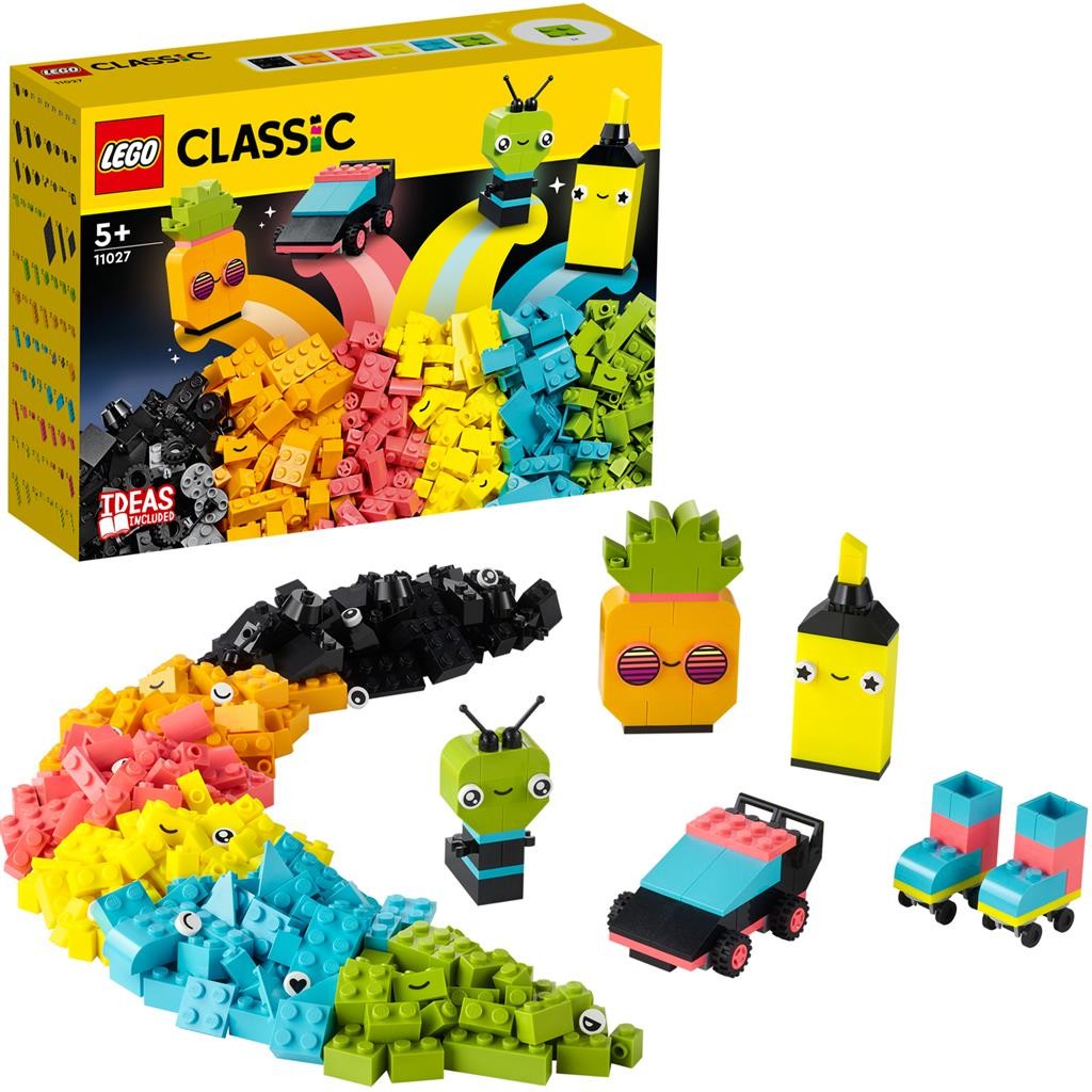 Lego classic distractie creativa cu neoane 11027