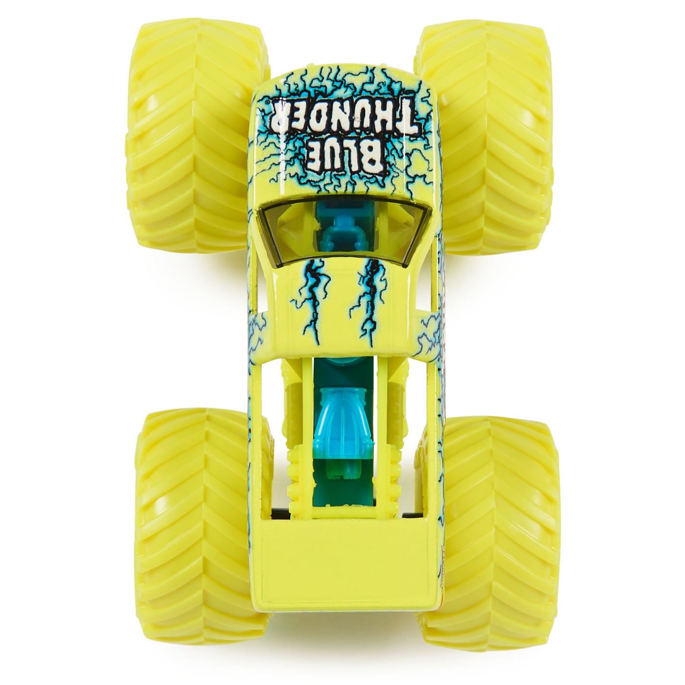 Monster jam masinuta metalica blue thunder scara 1 la 64