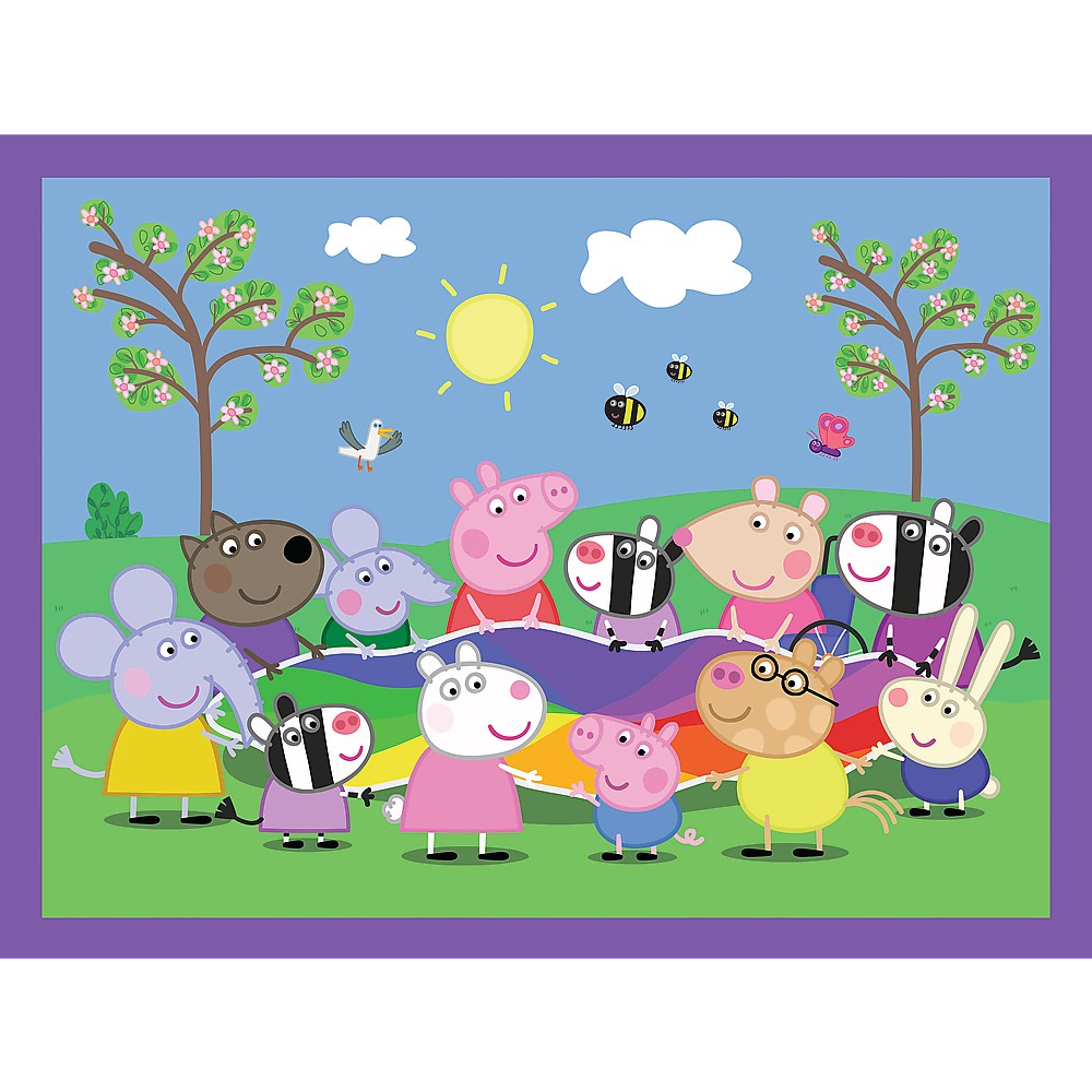 Puzzle trefl 2in1 memo peppa pig momentele fericite