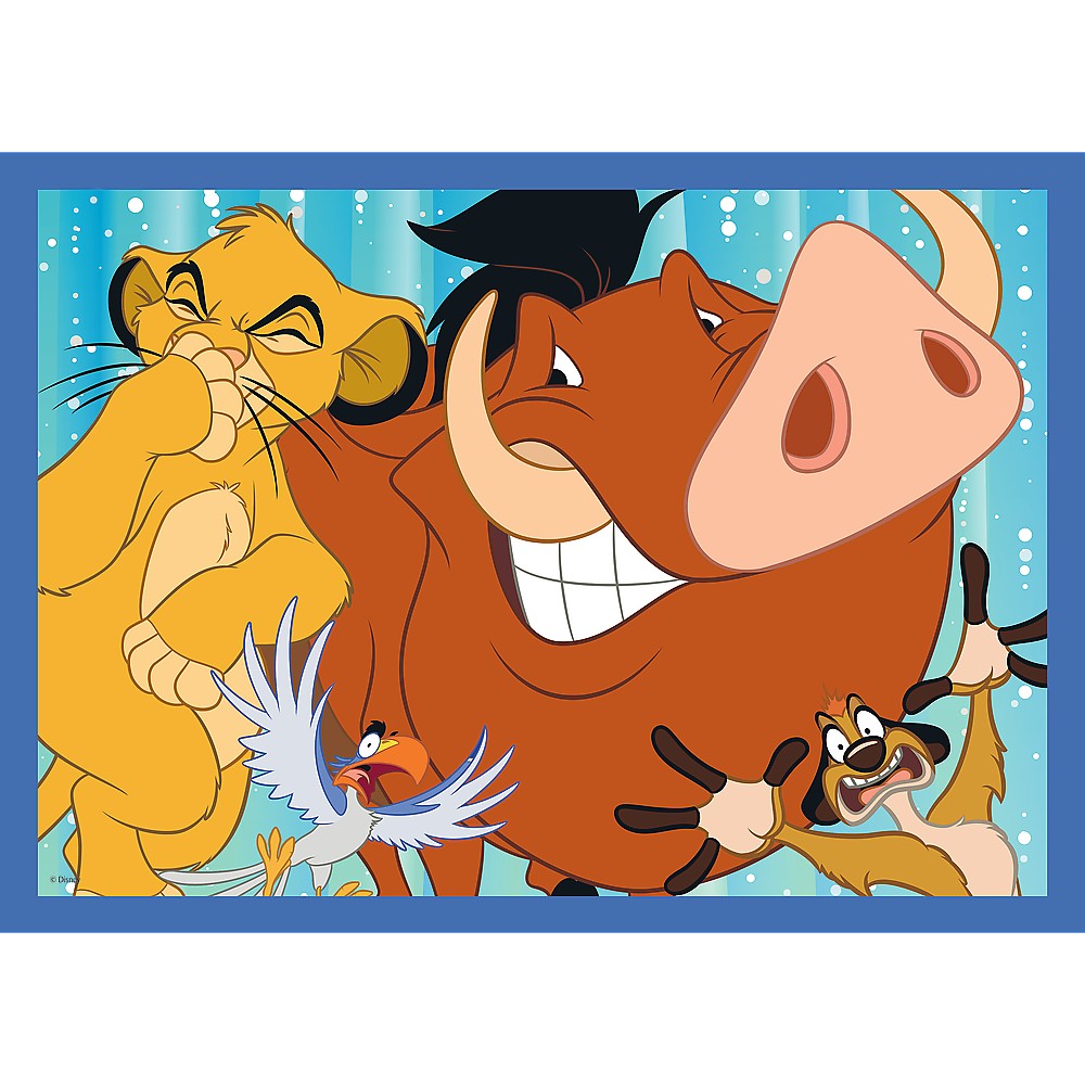 Puzzle trefl disney 4in1 minunata lume disney