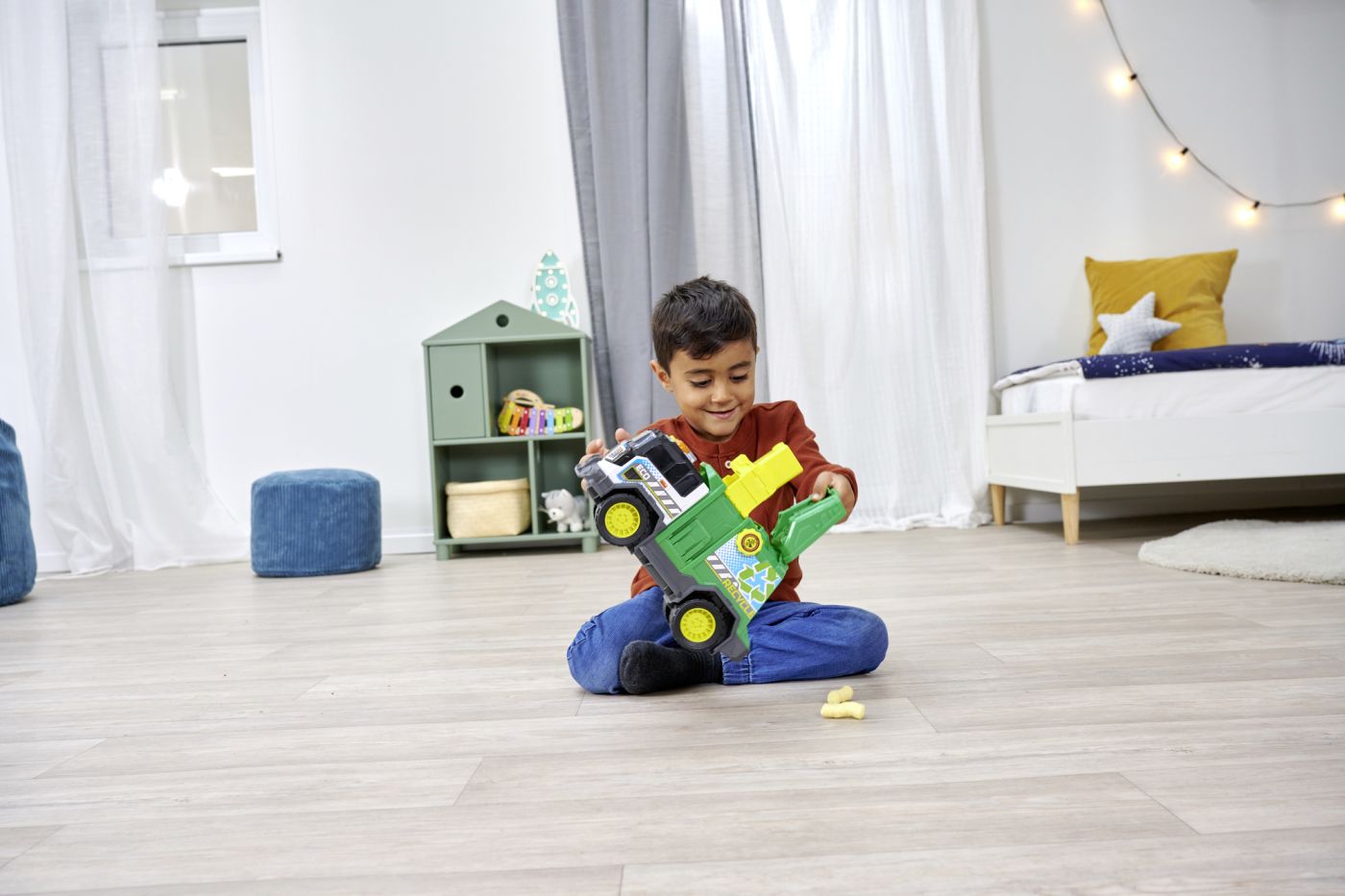 Dickie camion de reciclare cu lumini si sunete 30cm