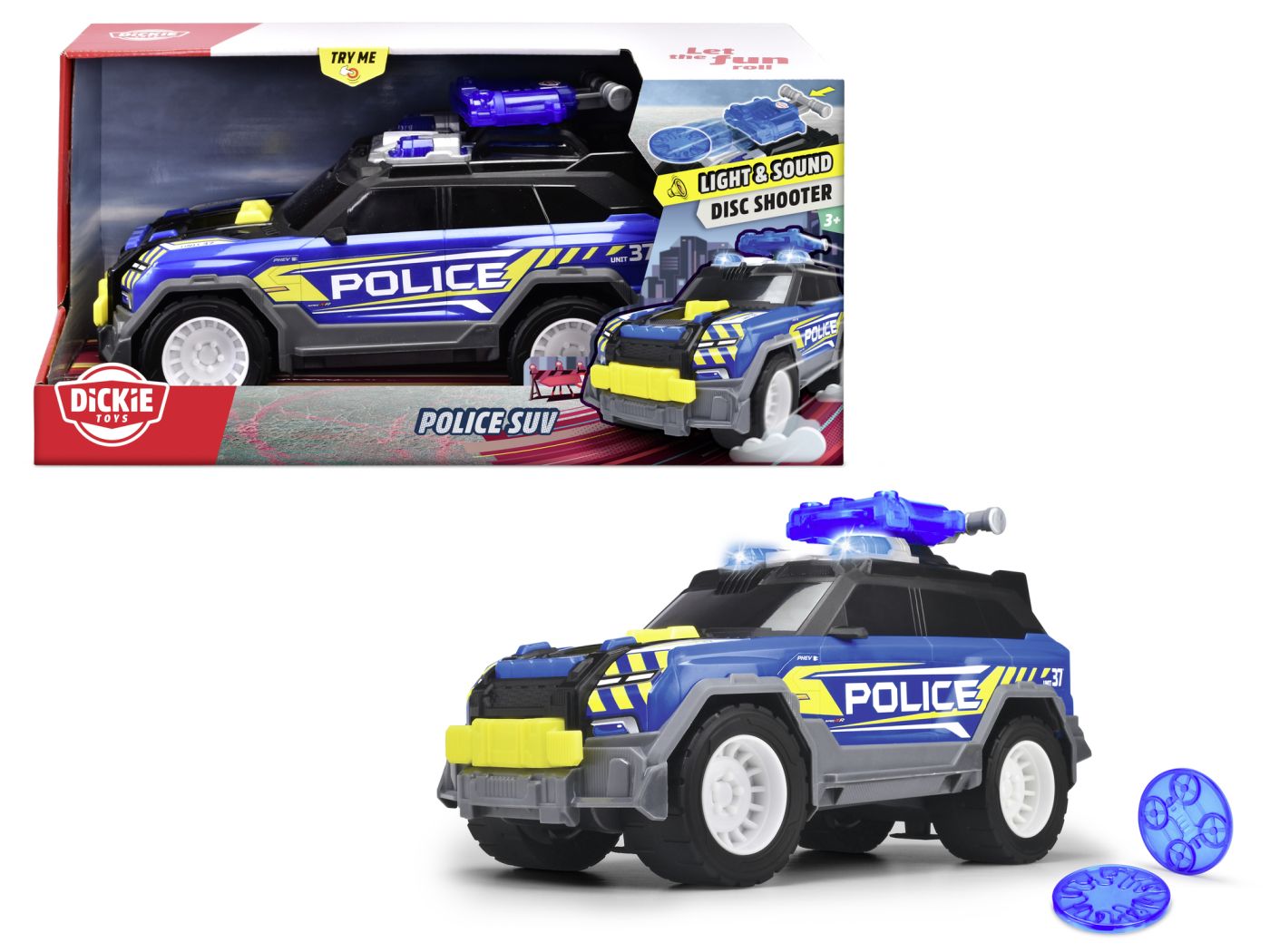 Dickie masina de politie suv cu sunete si lumini 30cm