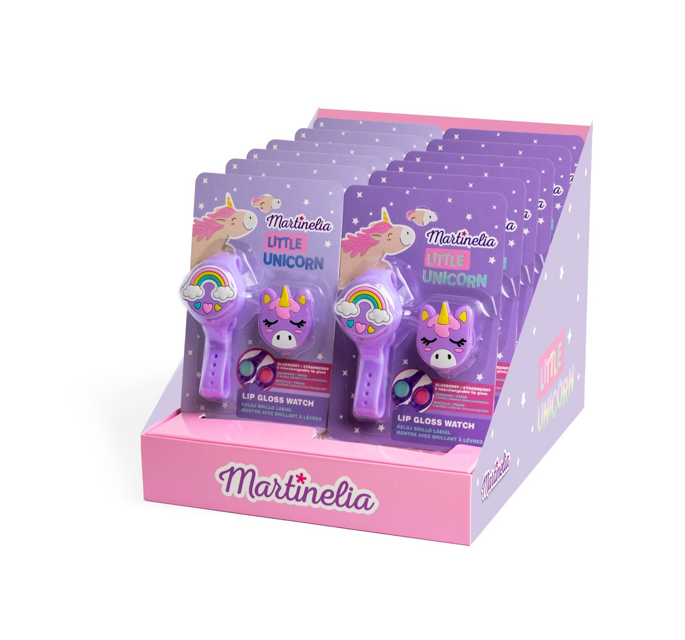 Martinelia little unicorn ceas cu 2 luciuri  de buze
