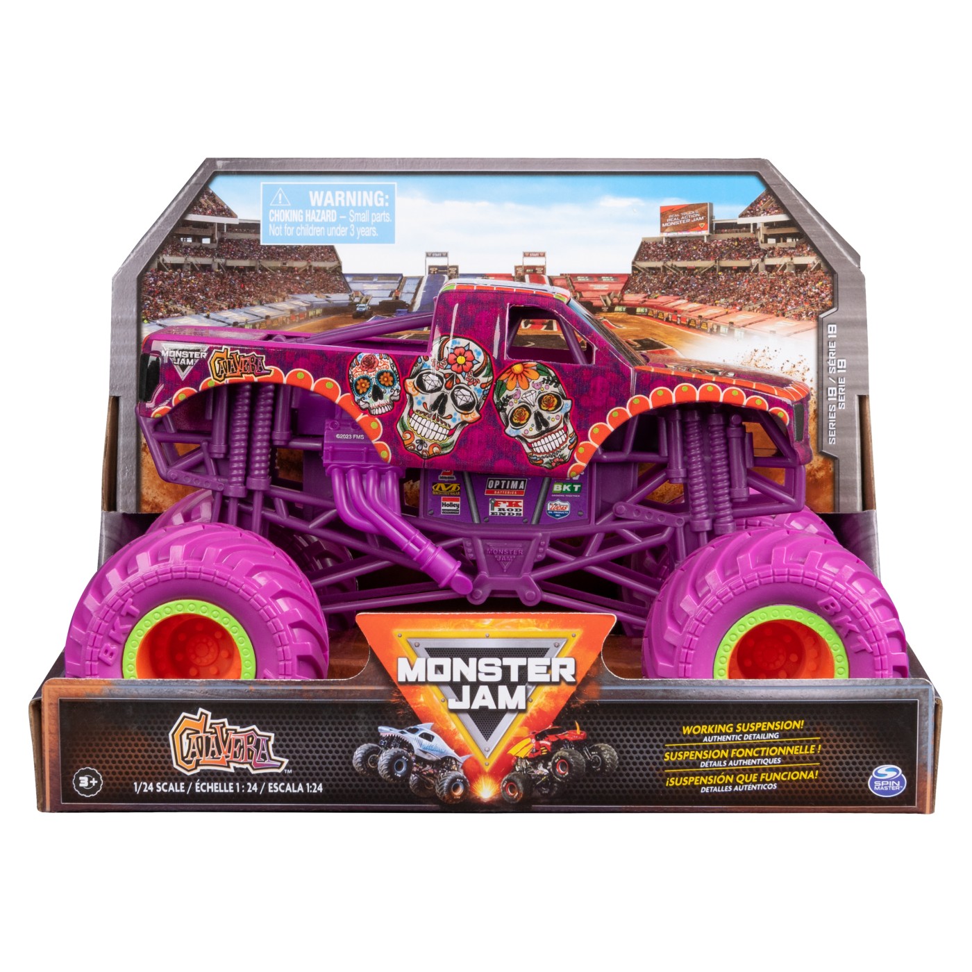 Monster jam masinuta metalica calavera scara 1:24
