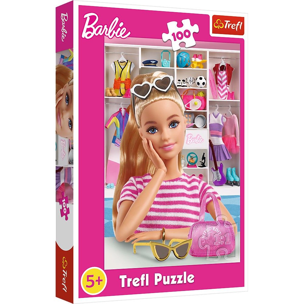 Puzzle trefl 100 barbie sa o cunoastem pe barbie