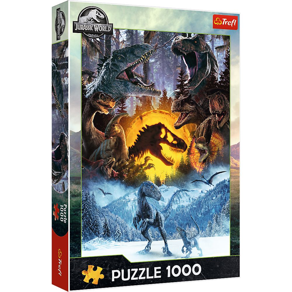 Puzzle trefl 1000 jurassic world in lumea jurassic park