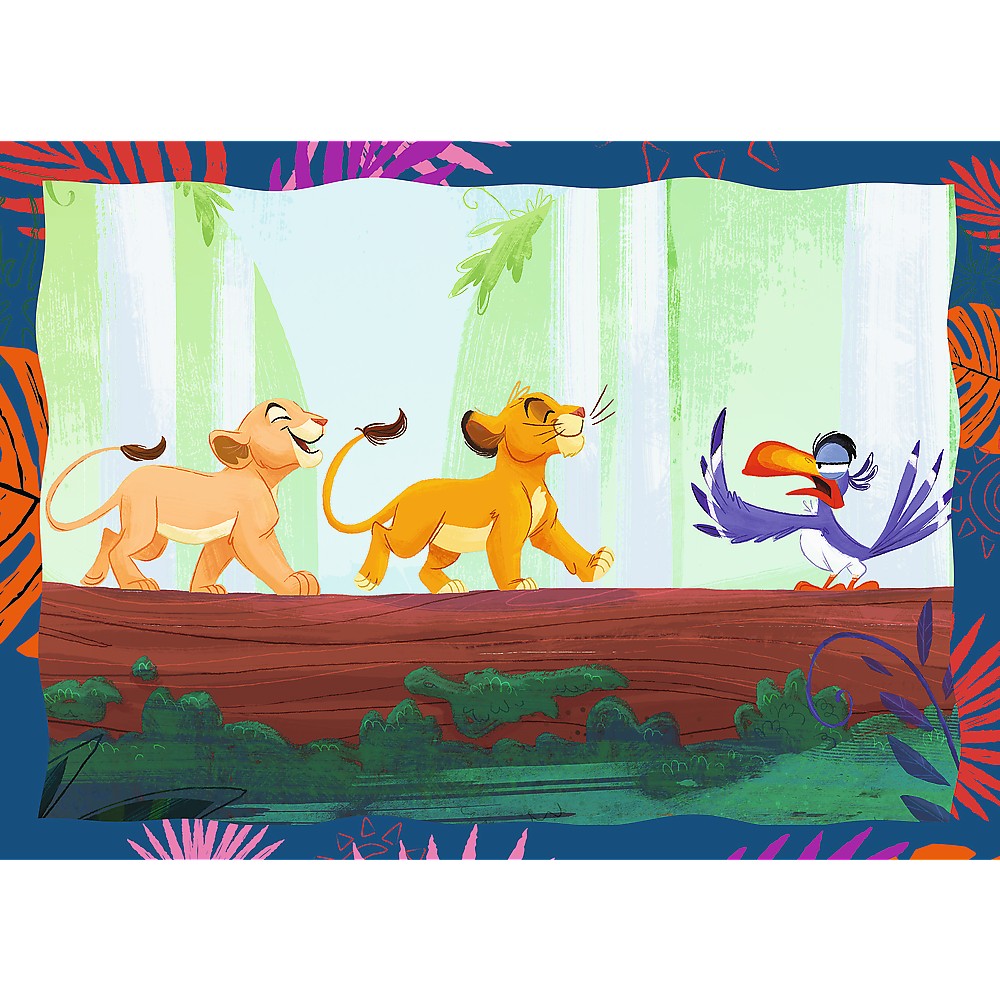 Puzzle trefl 4in1 disney regele leu