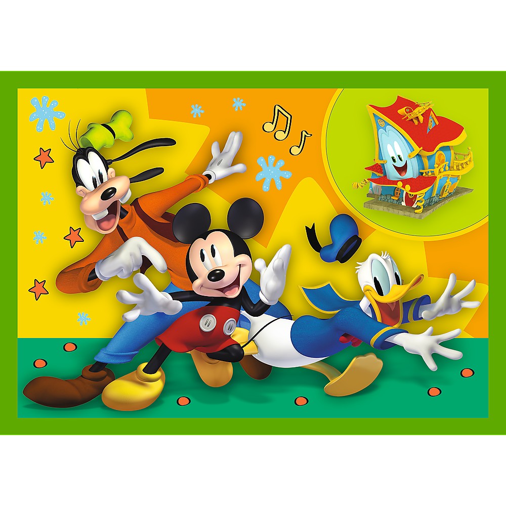 Puzzle trefl 4in1 mickey mouse si prietenii